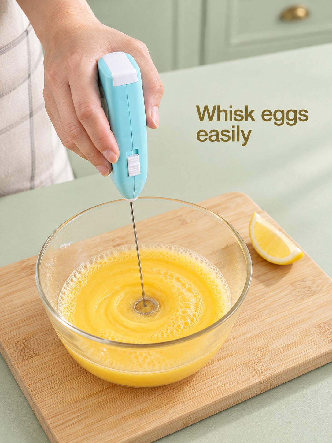 Handheld Electric Egg Beater for Eggs, Cream & Milk Froth