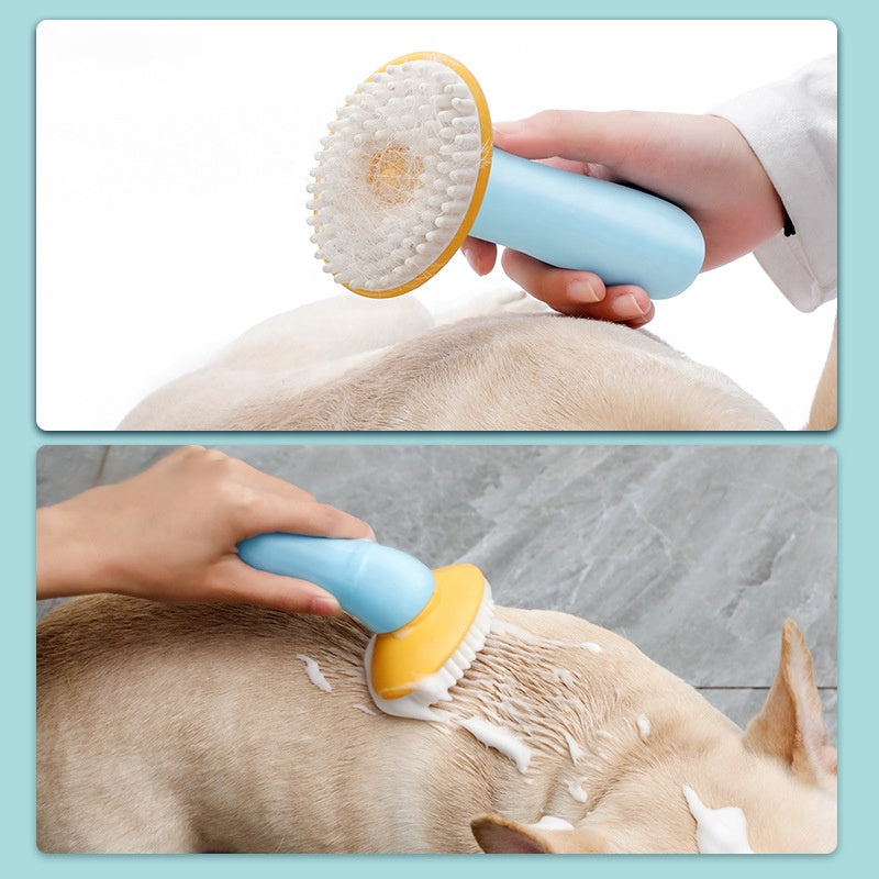 Pet Bath Brush for Gentle Foaming Coat Cleaning Tool