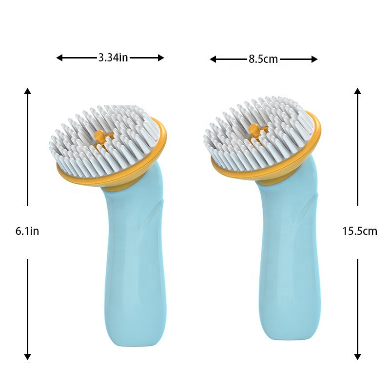 Pet Bath Brush for Gentle Foaming Coat Cleaning Tool