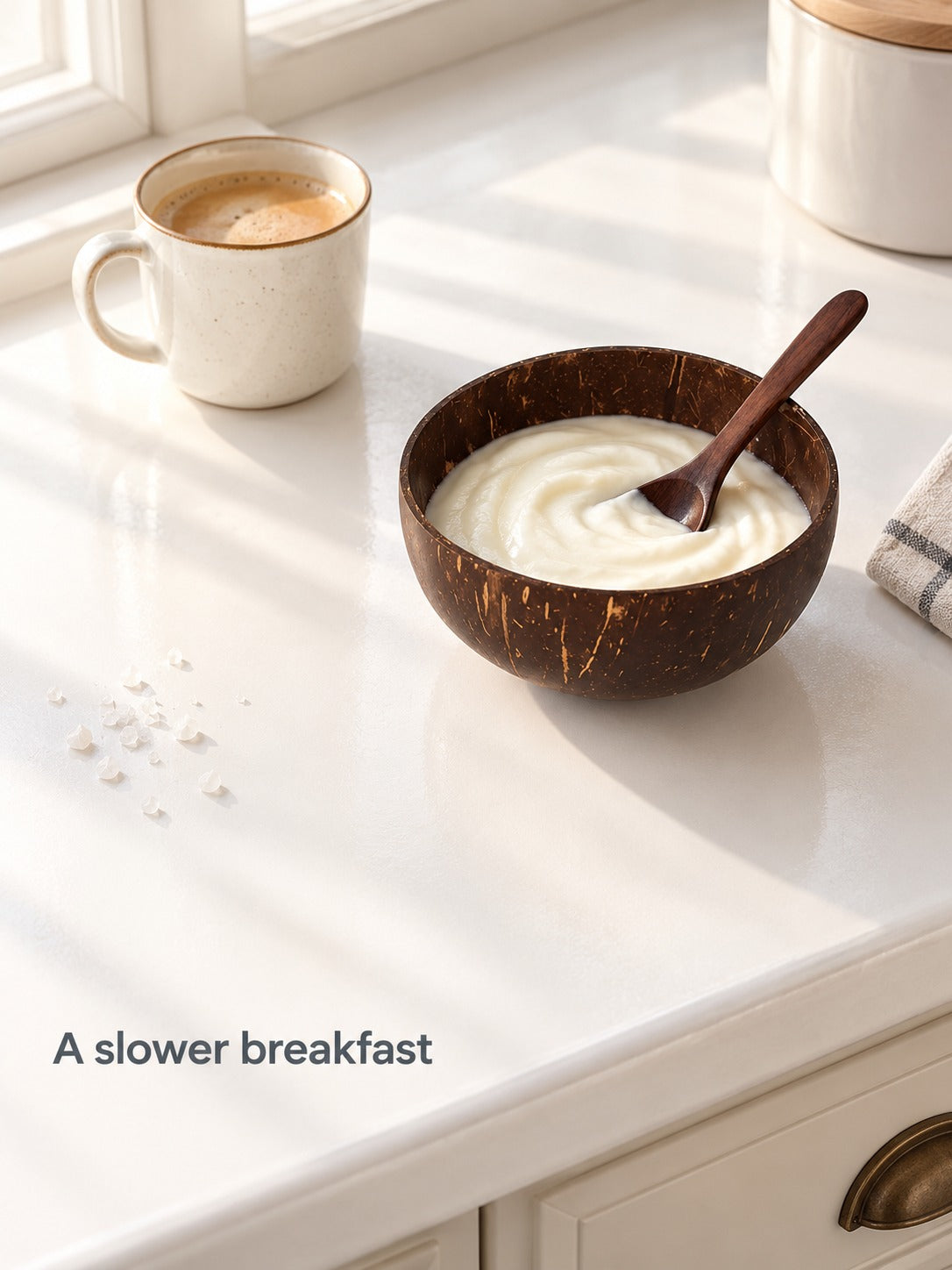 Handmade Coconut Shell Bowl: Plastic-Free Serveware