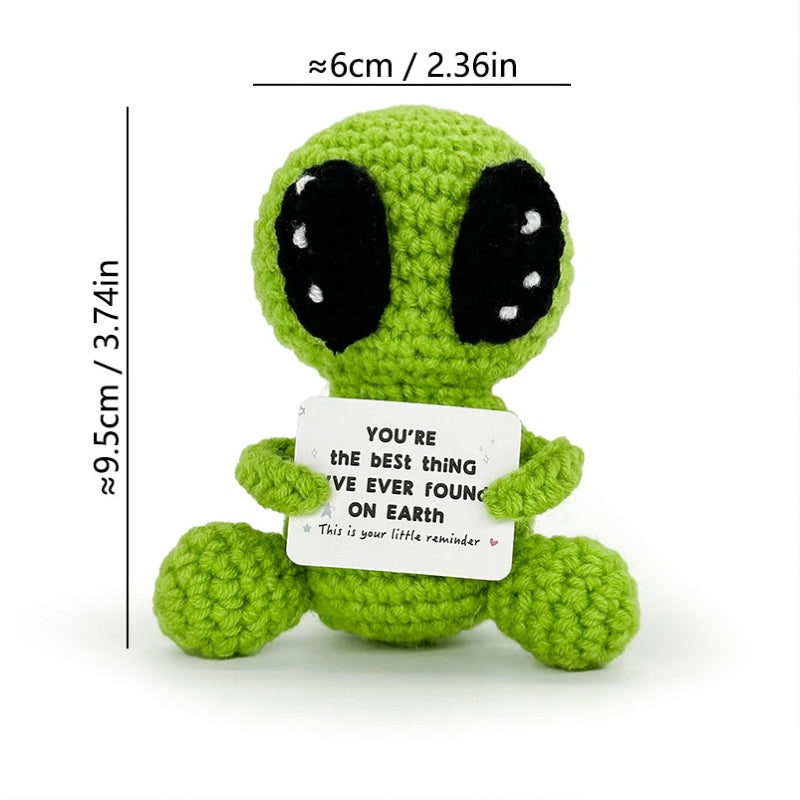 Handmade Knitted Gift Doll With Heartfelt Message