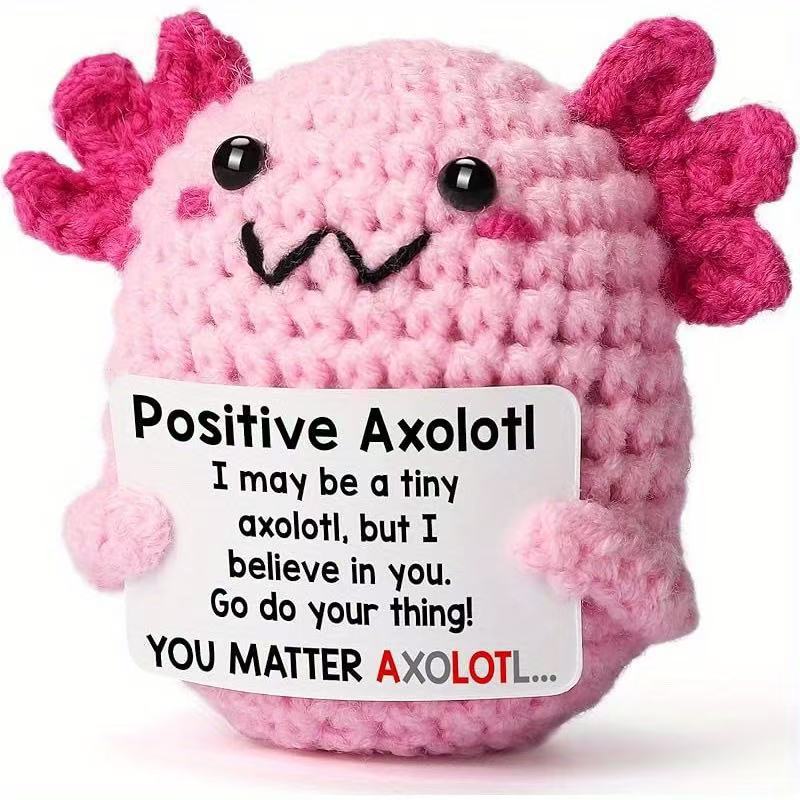 Handmade Knitted Gift Doll With Heartfelt Message