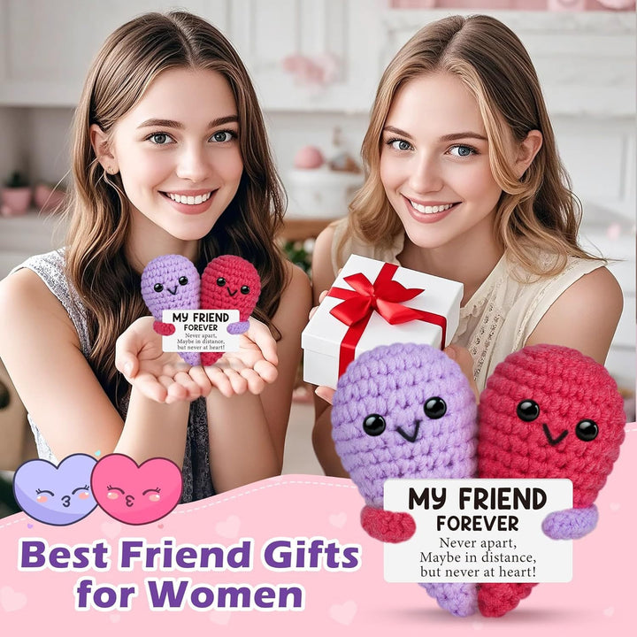 Handmade Knitted Gift Doll With Heartfelt Message