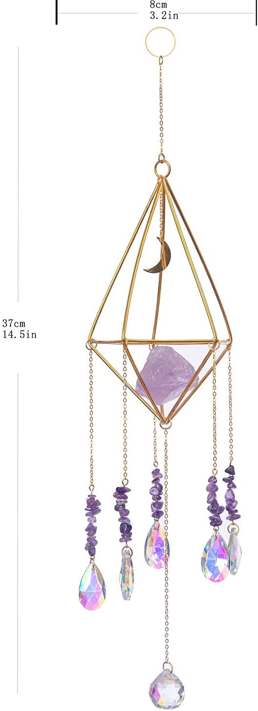 Rainbow Crystal Suncatcher for Colorful Window Light