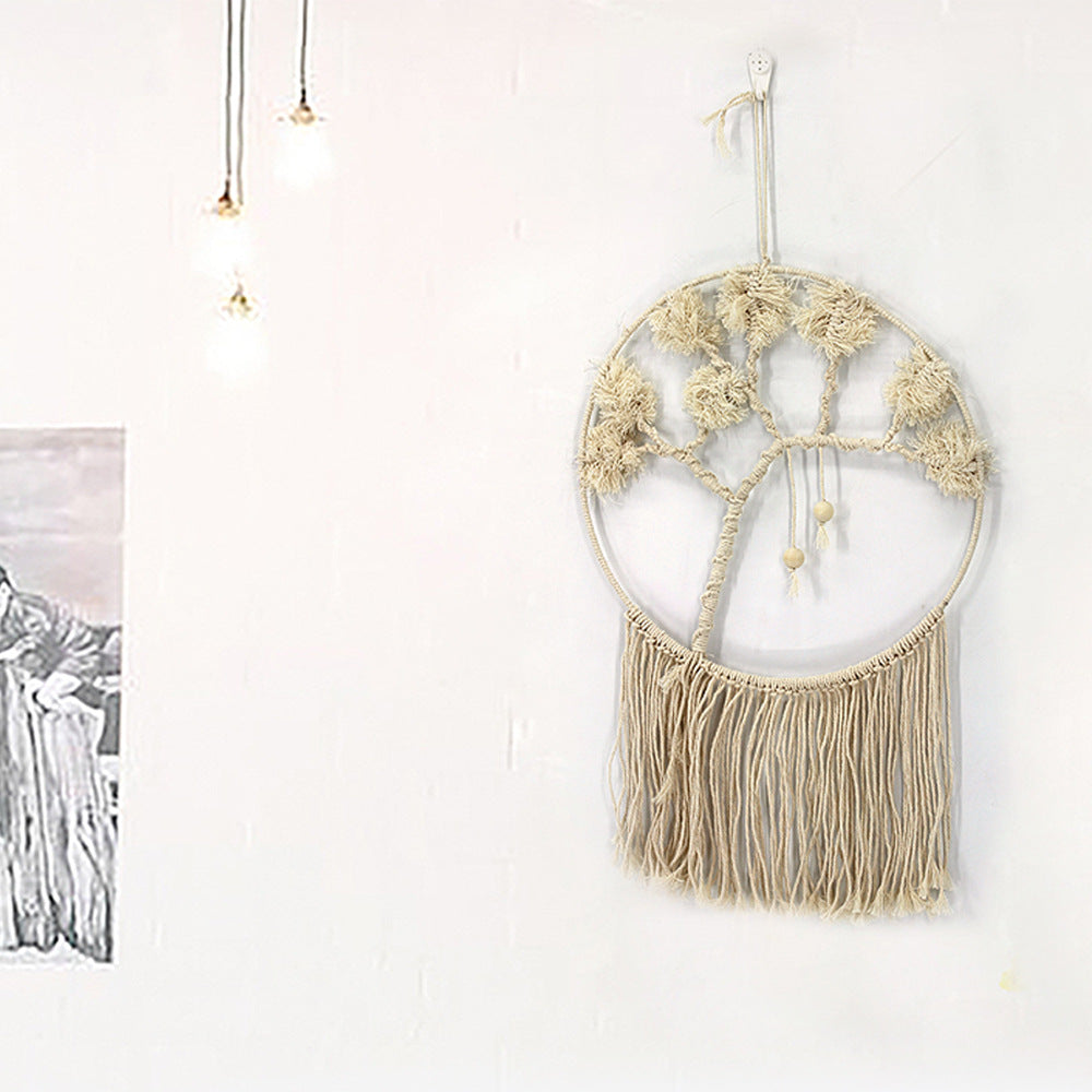 Handmade Tree of Life Wall Hanging for Boho Texture