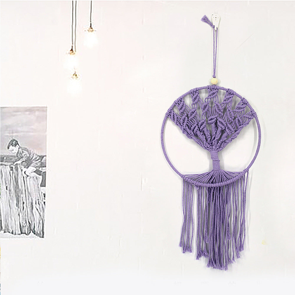 Handmade Tree of Life Wall Hanging for Boho Texture