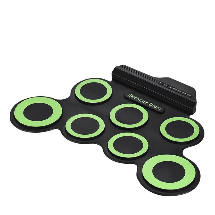 Portable Electronic Drum Pad: Roll-Up Silicone Practice Kit