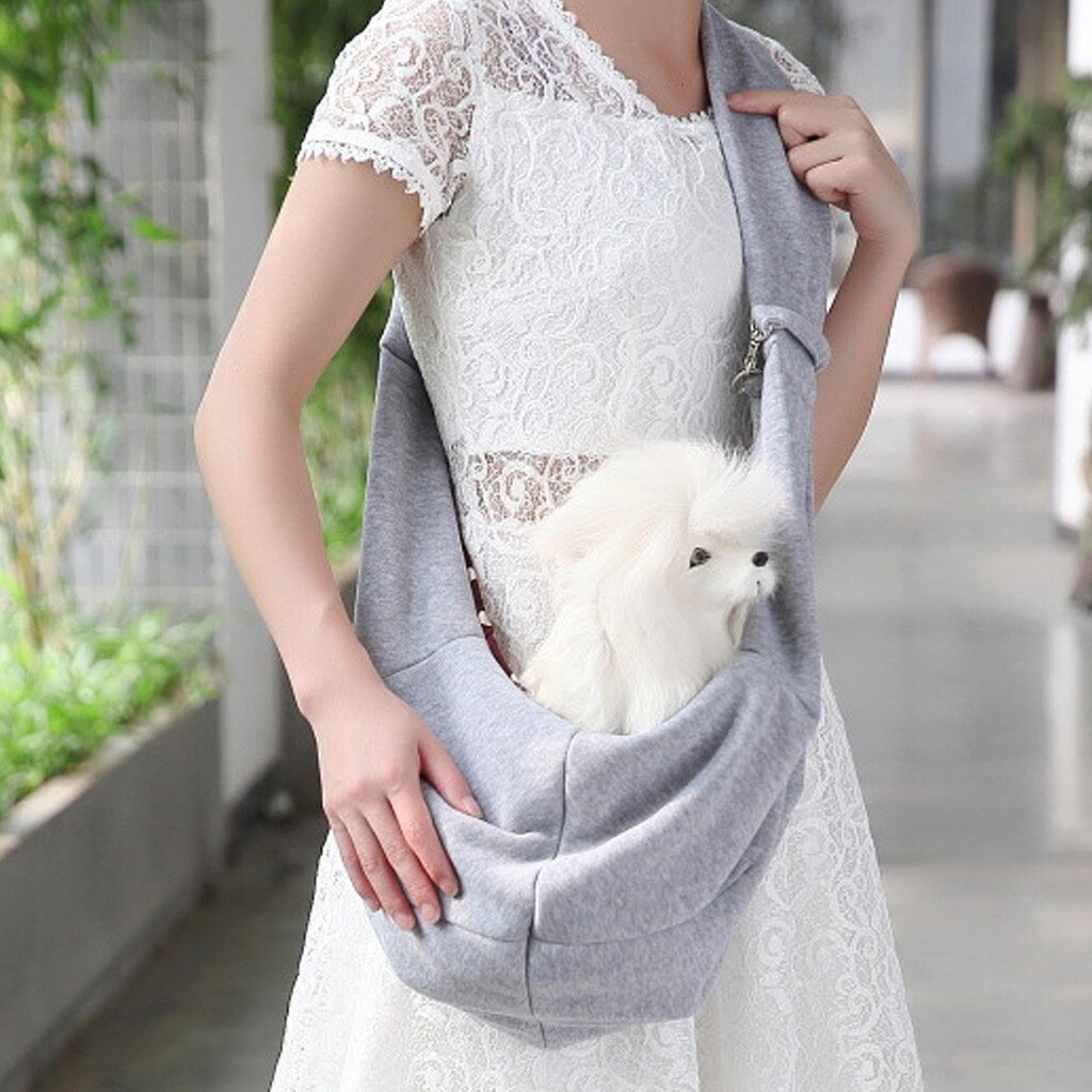 Small Pet Sling Carrier for Comfortable Hands-Free Travel