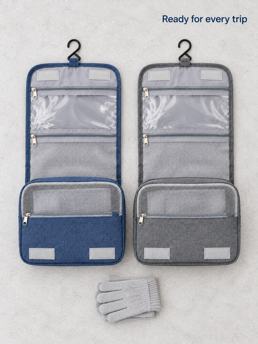 Hanging Travel Toiletry Bag, Waterproof Makeup Organizer