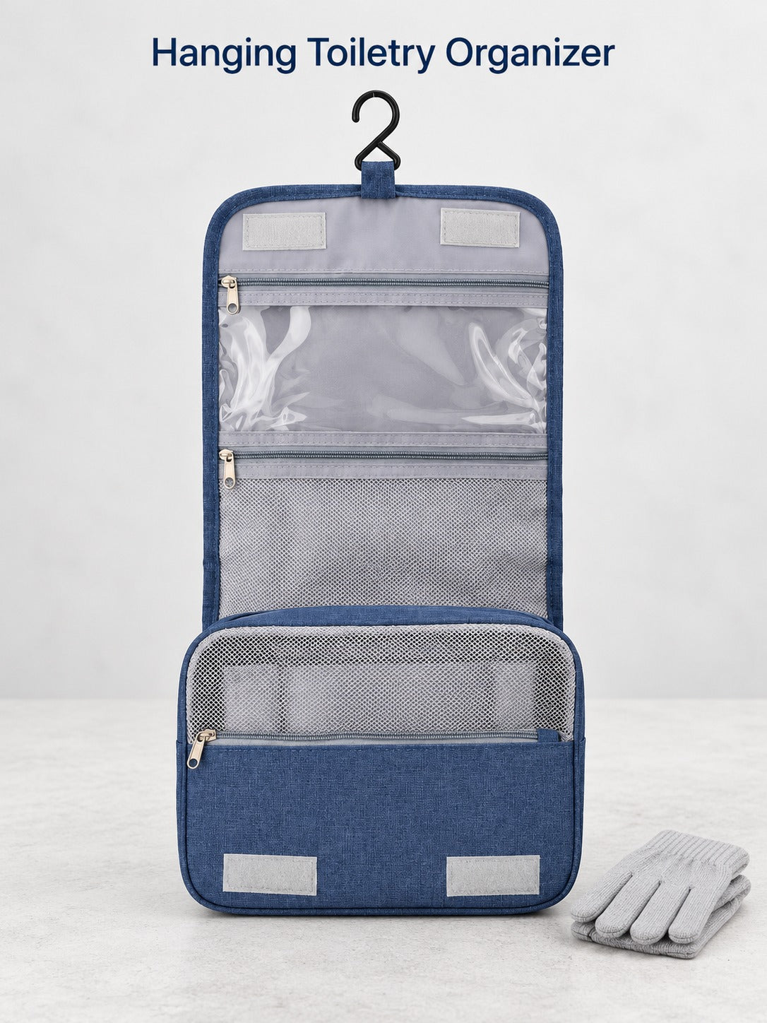 Hanging Travel Toiletry Bag, Waterproof Makeup Organizer
