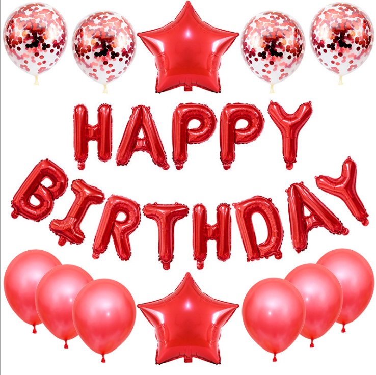Birthday Letter Balloons Set for Photo-Ready Party Decor