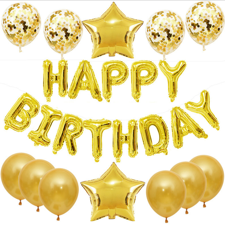 Birthday Letter Balloons Set for Photo-Ready Party Decor