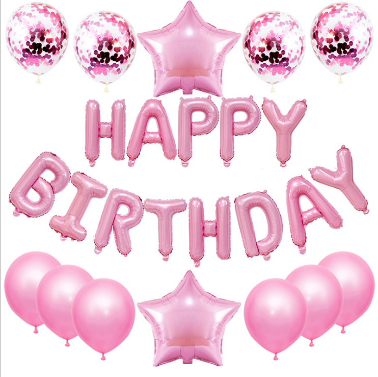 Birthday Letter Balloons Set for Photo-Ready Party Decor