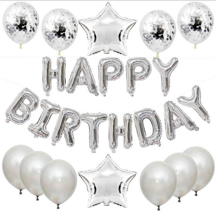 Birthday Letter Balloons Set for Photo-Ready Party Decor
