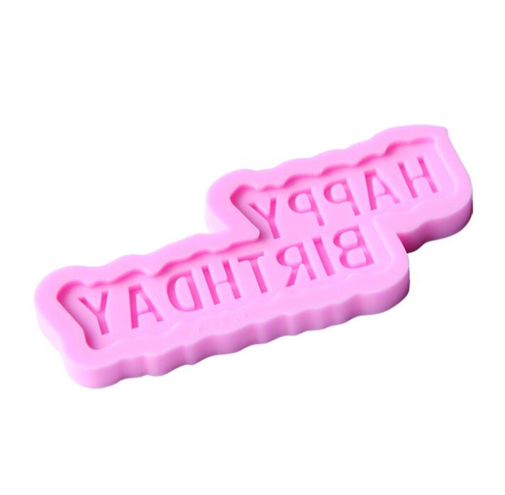 Happy Birthday Silicone Cake Mold for Fondant Toppers