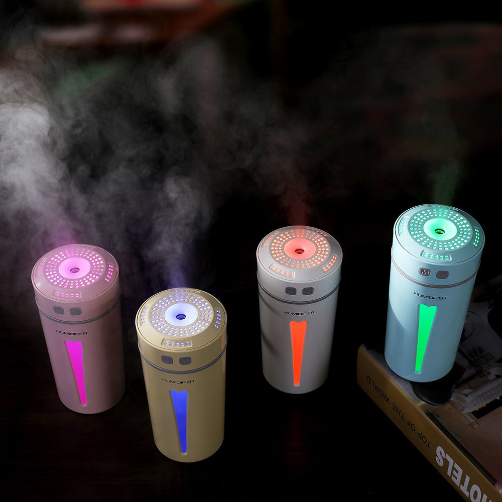 Mini USB Cool Mist Humidifier with Colorful LED Glow