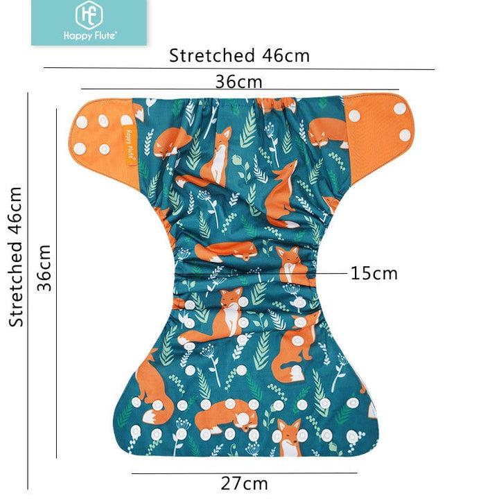Reusable Cloth Diapers, Adjustable 4-Piece Diaper Set