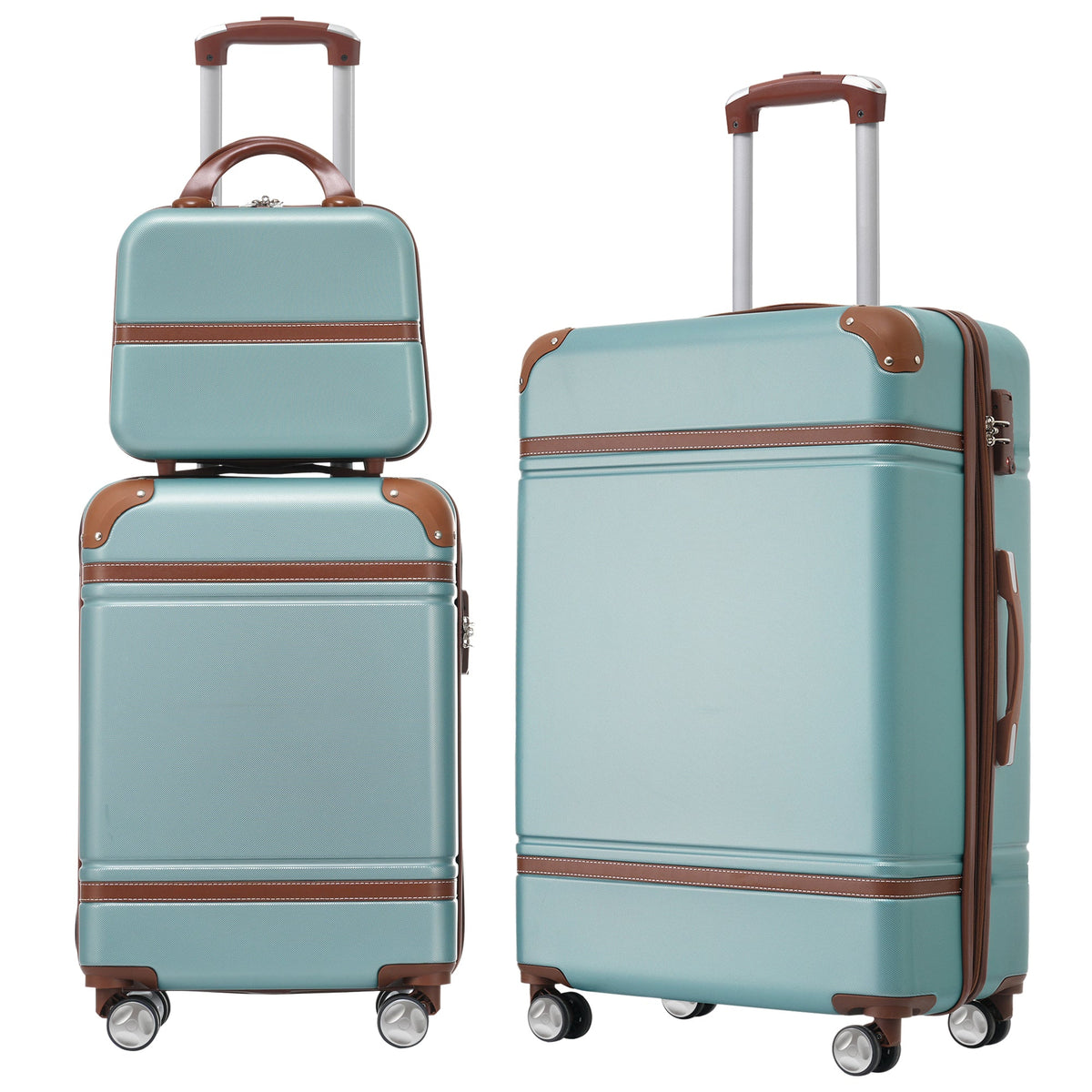 Hardshell Luggage Set 3 Piece Spinner with TSA Lock