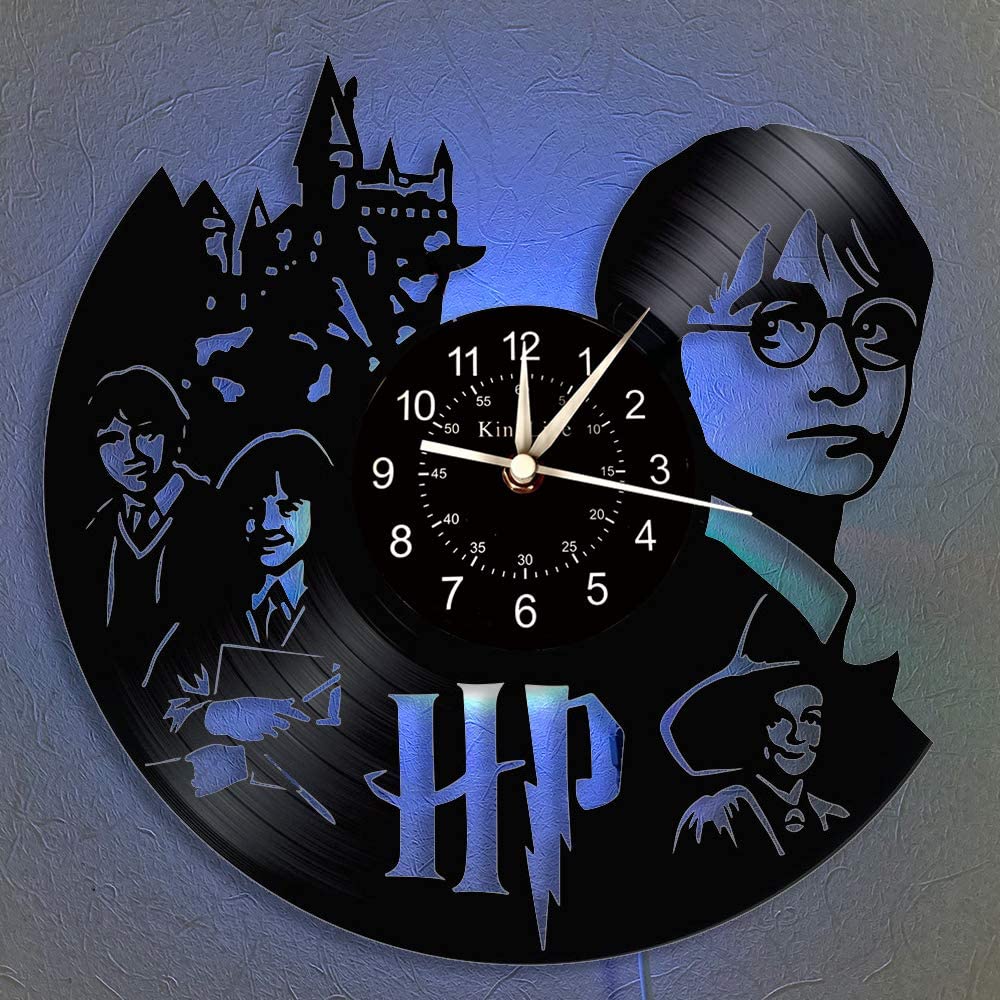 Harry Potter Vinyl Record Wall Clock Statement Decor
