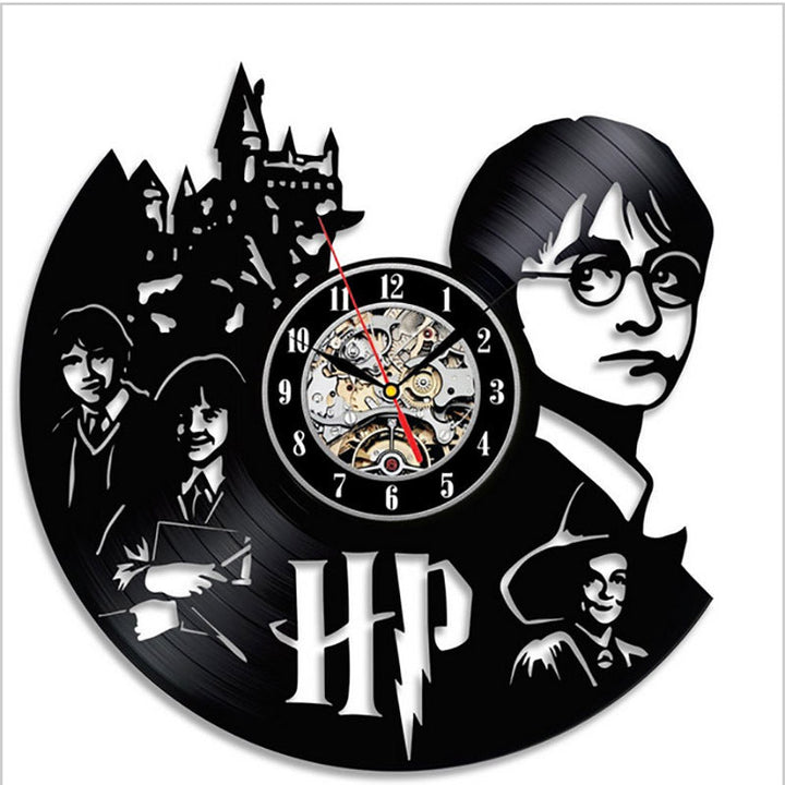 Harry Potter Vinyl Record Wall Clock Statement Decor