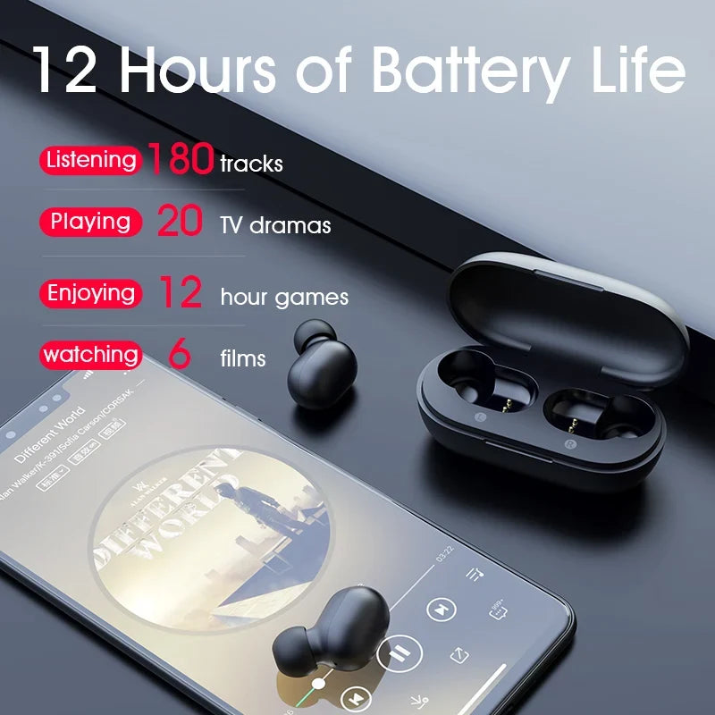 Wireless Earbuds with Touch Control and 12-Hour Battery