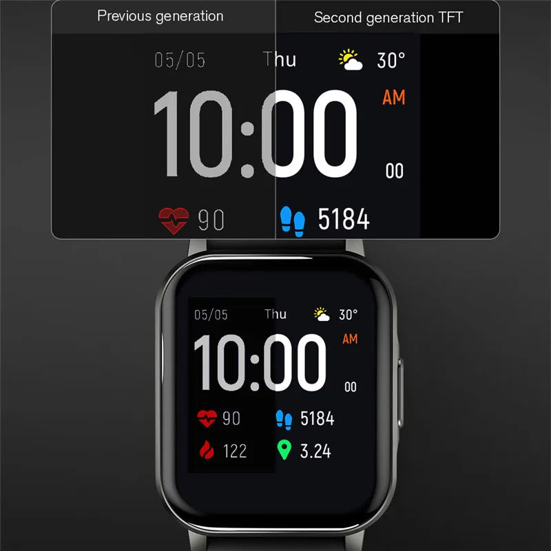 Smart Watch Fitness Tracker: Sleep, Heart Rate & Alerts