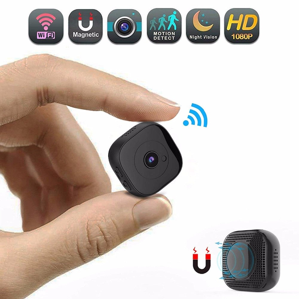 Mini 1080P WiFi Camera with Night Vision & Motion Alerts