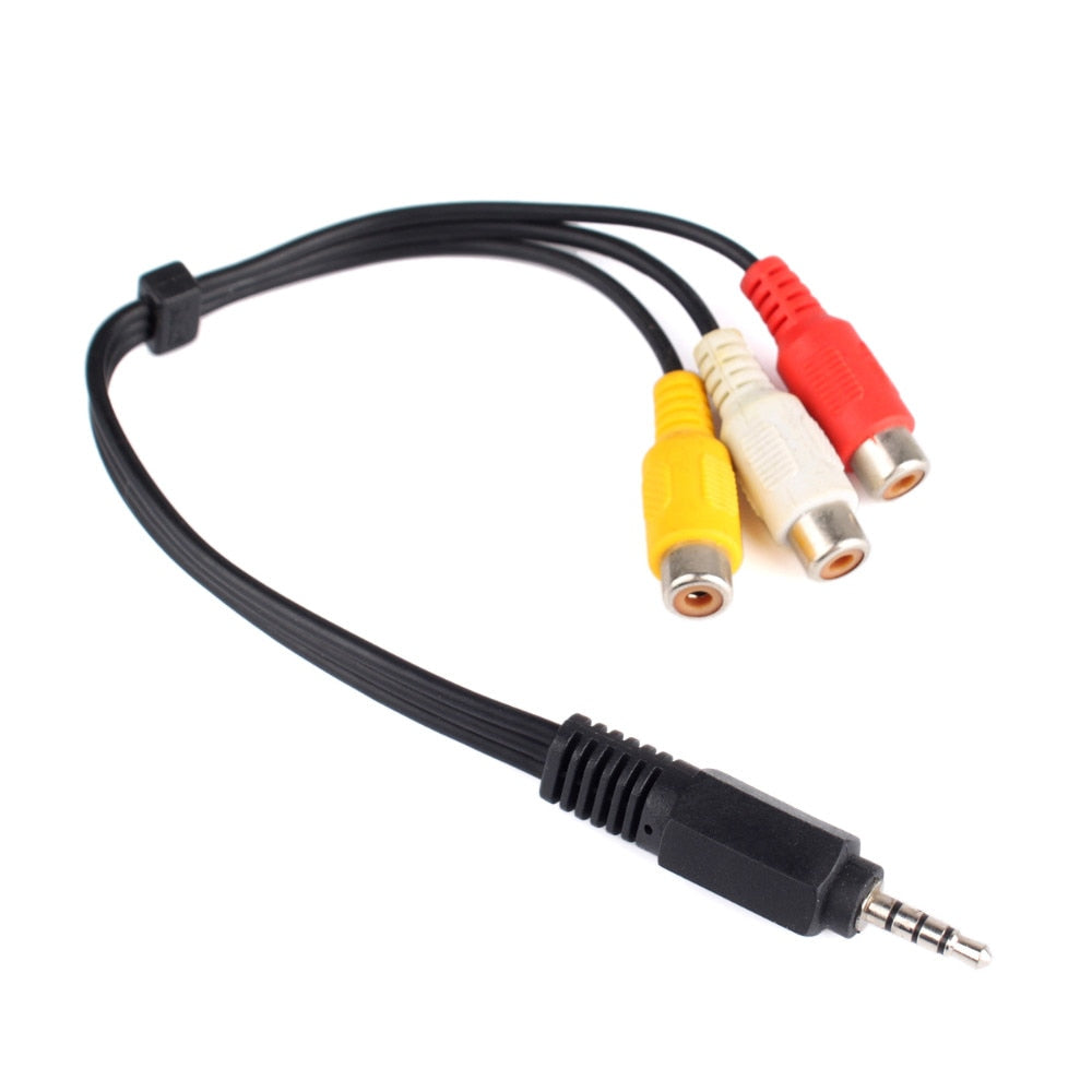 3.5mm to RCA AV Cable for Satellite Receiver Setup