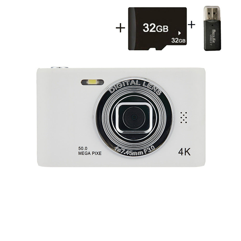 Retro Digital Camera: Pocket 4K Compact for Students