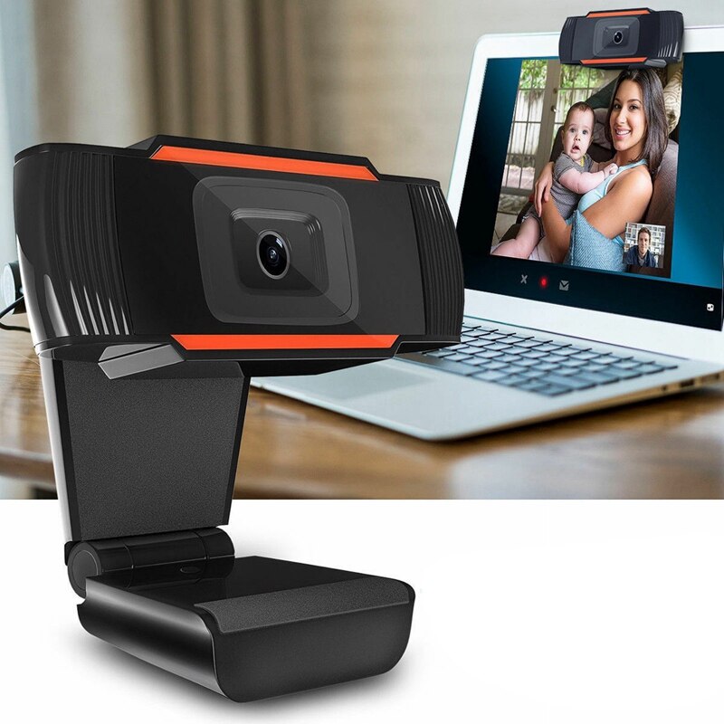 480P USB Webcam with Built-In Mic for Skype and Video Calls