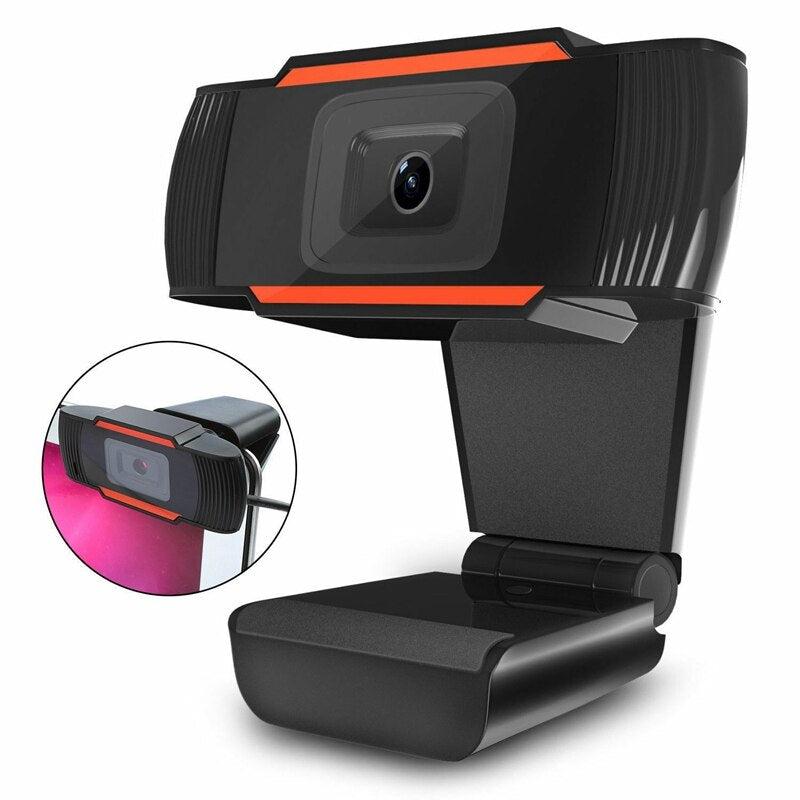 480P USB Webcam with Built-In Mic for Skype and Video Calls