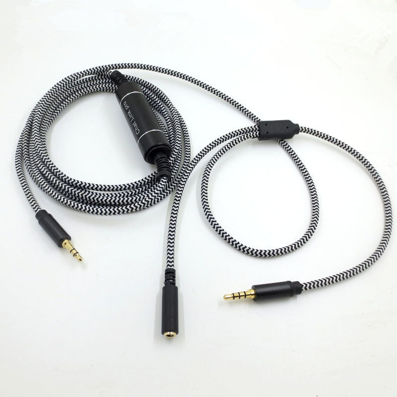Headset Audio Splitter Cable with Separate Chat Mic