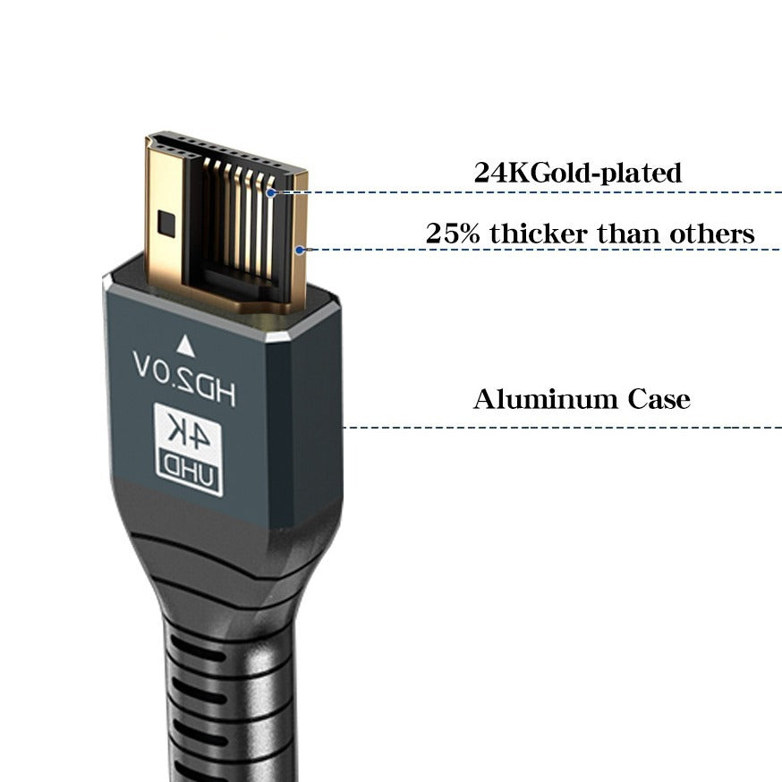 Braided HDMI Cable for 4K60 and 8K60 TV Connections