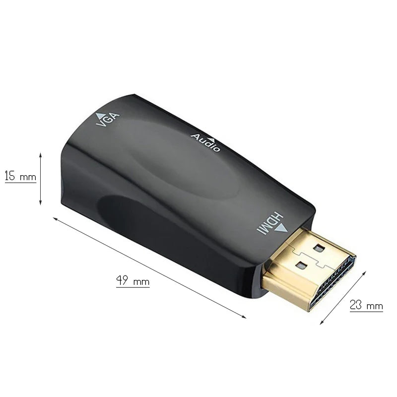HDMI to VGA Adapter with Audio Output for Older Displays