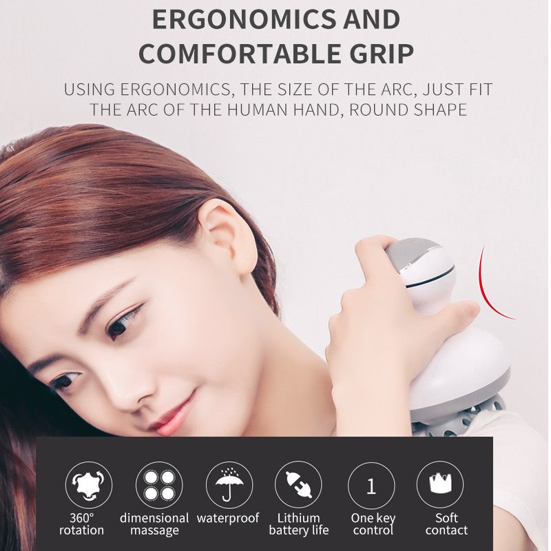 Head Massager for Scalp Tension: 84-Contact 3D Relief