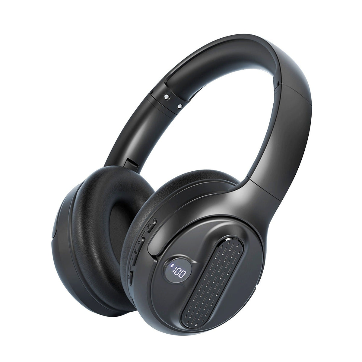 Lightweight Bluetooth Headphones with LED Battery Display