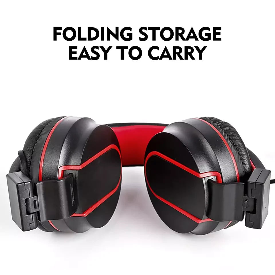 Wired Gaming Headset with HD Mic for PC and Phone Calls