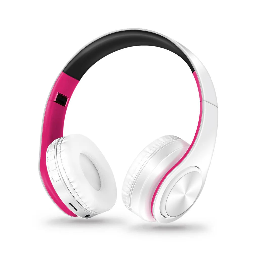Foldable Wireless Headphones with Mic for Commuting
