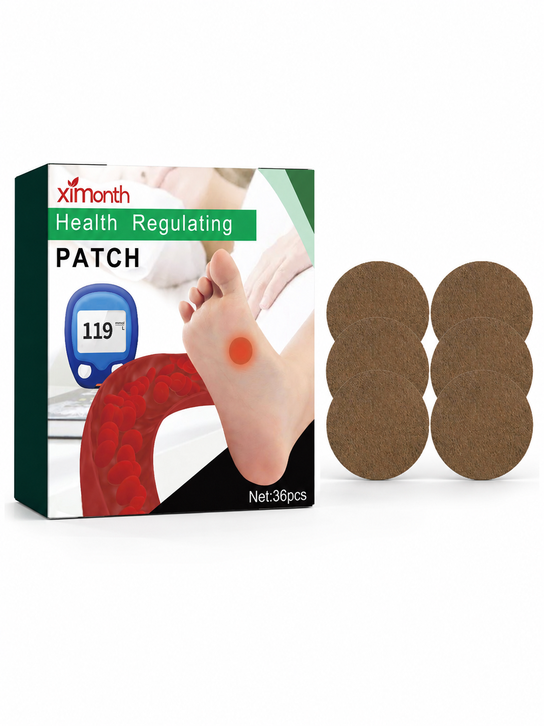36 Health Regulating Patches – Natural Relief
