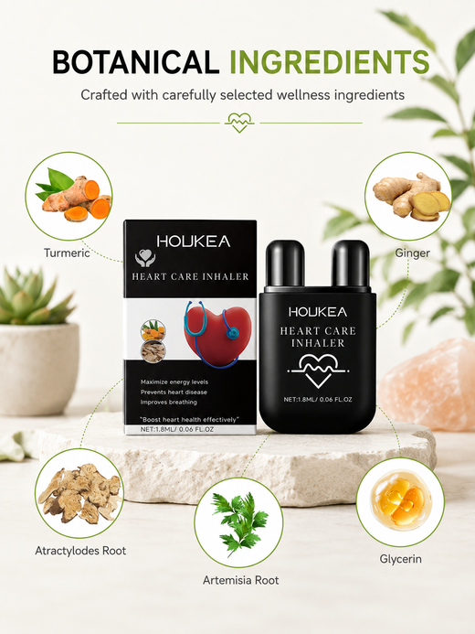 Portable Aromatherapy Inhaler — Supports Heart Health & Energy