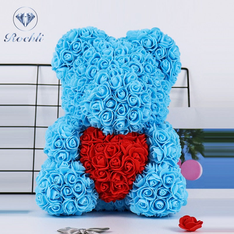 Rose Bear Decorative Gift for Lasting Birthday Joy