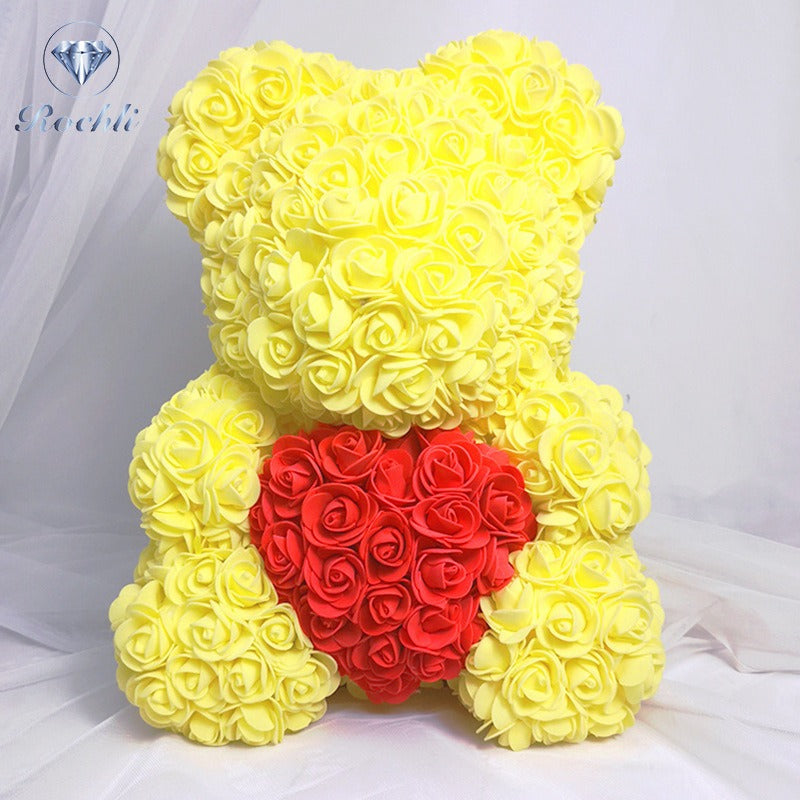 Rose Bear Decorative Gift for Lasting Birthday Joy