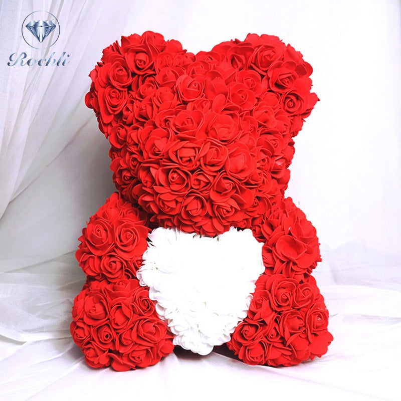 Rose Bear Decorative Gift for Lasting Birthday Joy