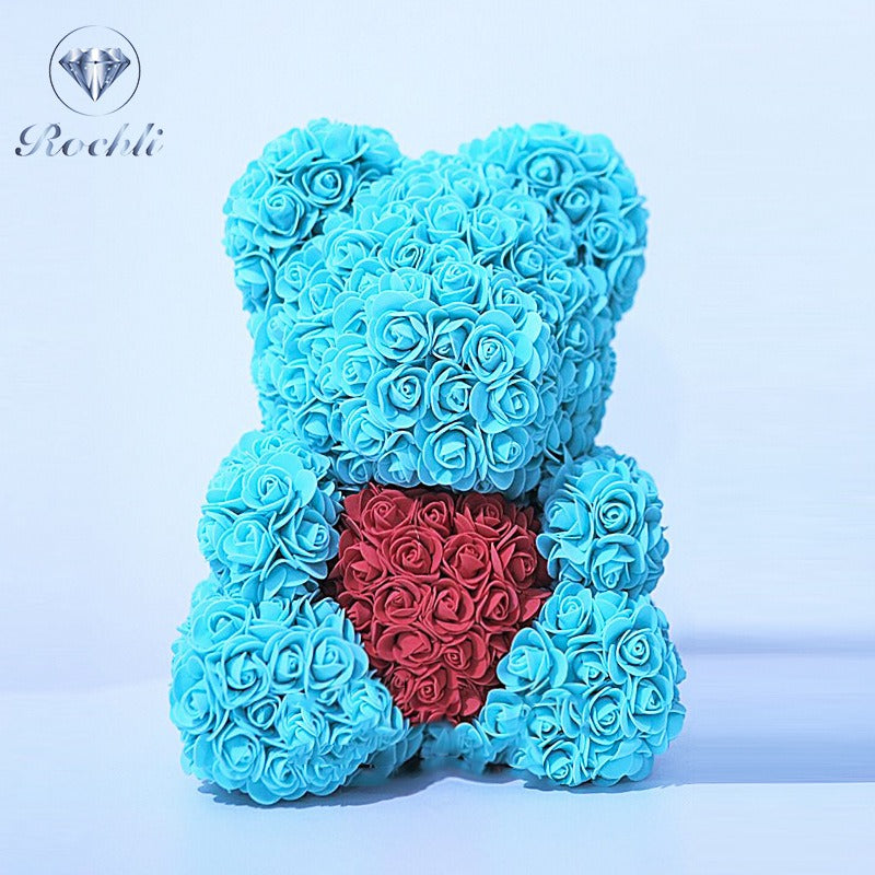 Rose Bear Decorative Gift for Lasting Birthday Joy
