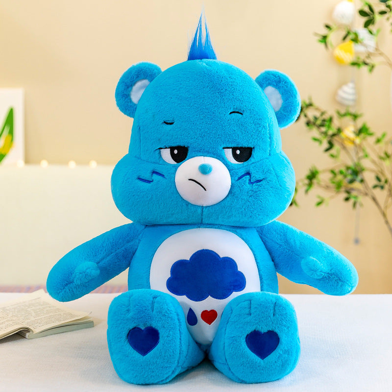 Heart-Shaped Bear Plush Toy for Colorful Cuddly Comfort