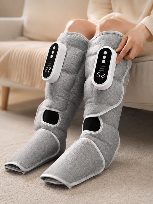 Heated Leg Massager with Air Compression & 360° Wrap