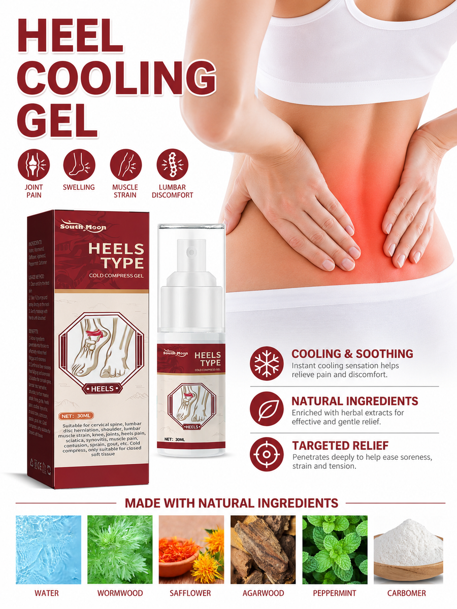 Cooling Gel for Heels — Fast Joint & Tendon Pain Relief