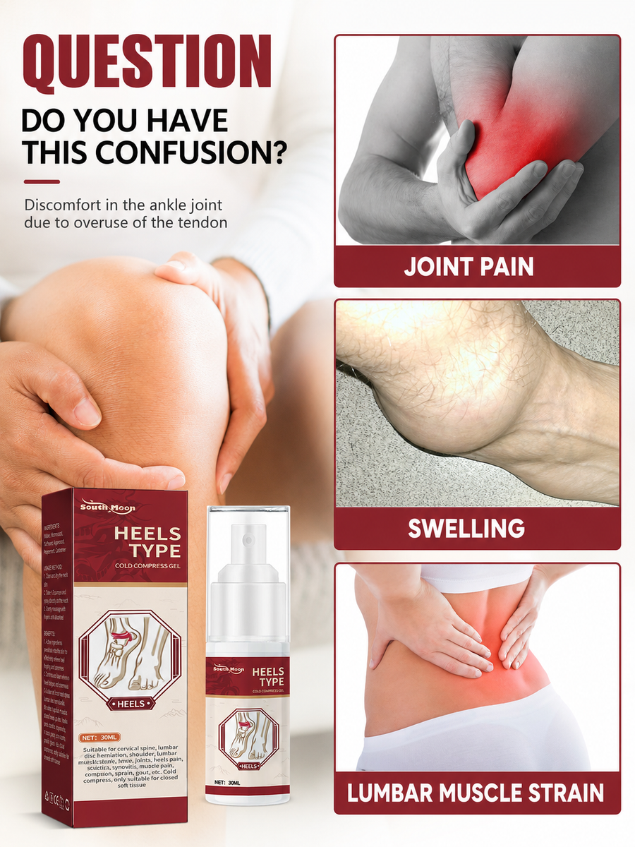 Cooling Gel for Heels — Fast Joint & Tendon Pain Relief