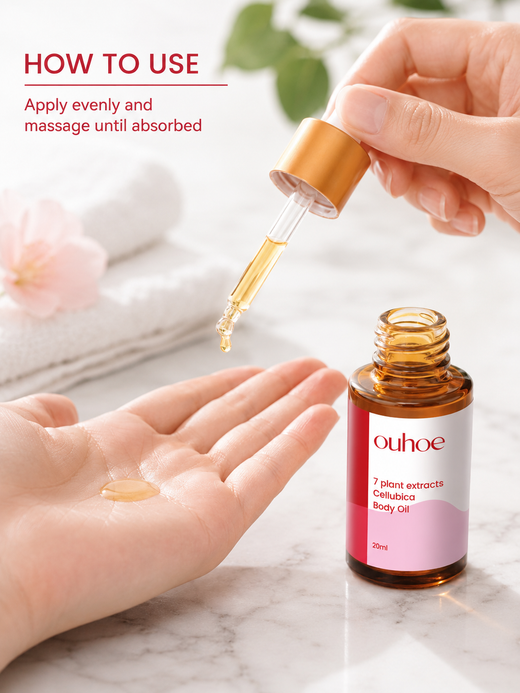 Body Oil for Firming & Cellulite Reduction – 7 Plant Extracts