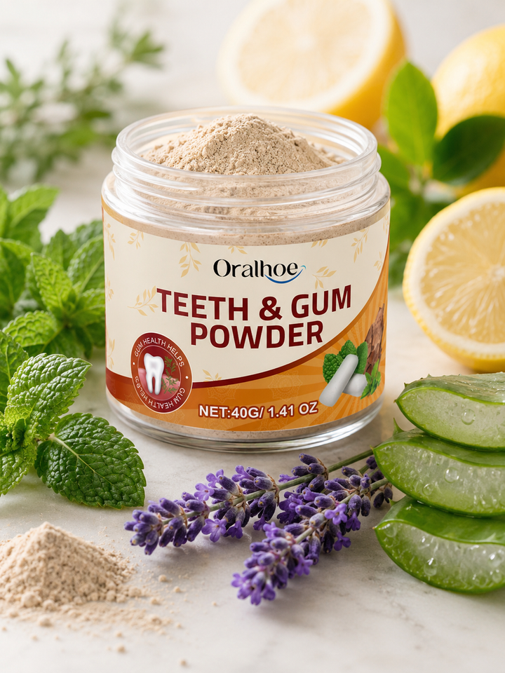 Herbal Tooth Powder — Naturally Whiter Teeth & Fresh Breath